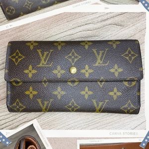 Louis Vuitton Mono Porte Tresor Tri-Fold long wallet